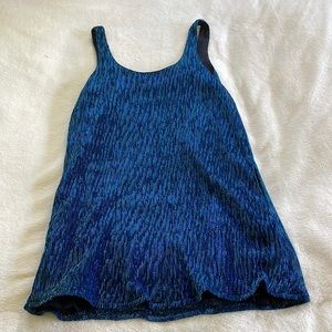 Cute shiny blue cocktail dress